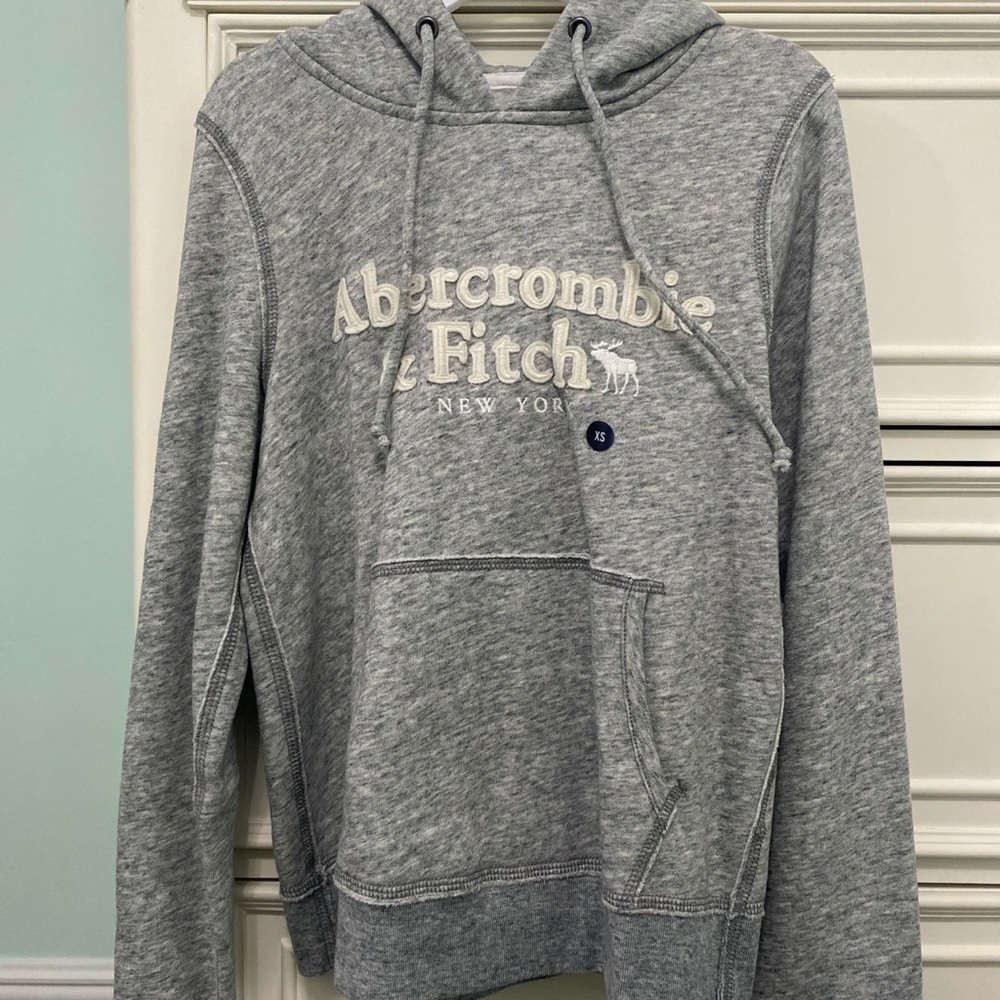 gray abercrombie hoodie